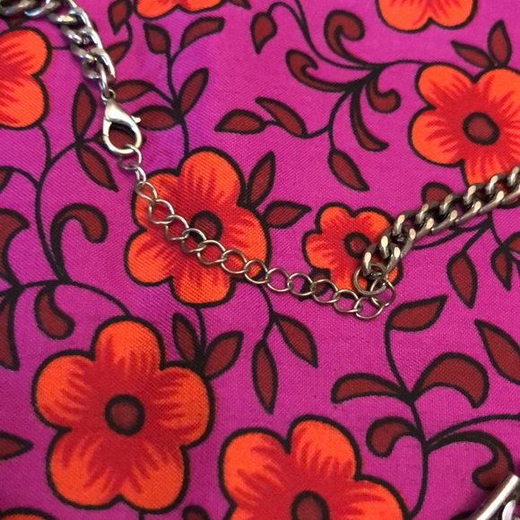 Silver Boho Hippie Tribal Kuchi Necklace - Picture 3 of 3